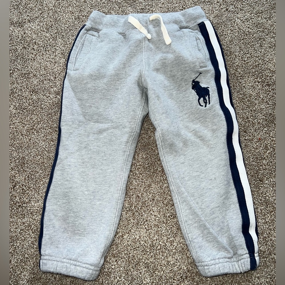 Boys 3T Polo Ralph Lauren grey and blue sweatpants